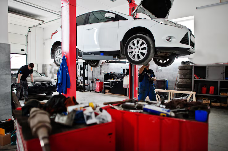 car repair maintenance theme mechanic uniform working auto service_627829 3918